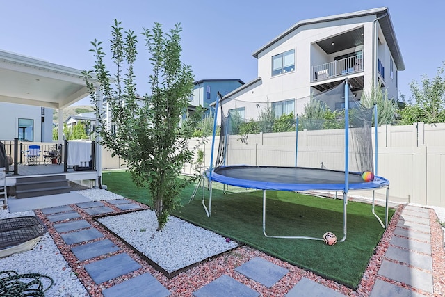 14908 S Fawley Ln, Herriman, UT 84096 - view of yard featuring a trampoline