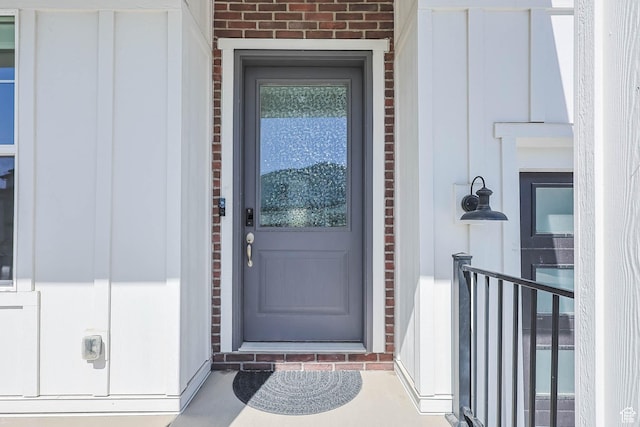 14908 S Fawley Ln, Herriman, UT 84096 - entrance to property with brick siding and board and batten siding
