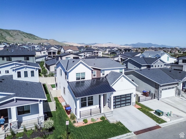 14908 S Fawley Ln, Herriman, UT 84096 - aerial perspective of suburban area with a mountainous background