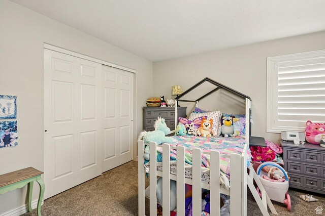 2271 W Crestview Cir, Cedar City, UT 84720 - bedroom with carpet and a closet