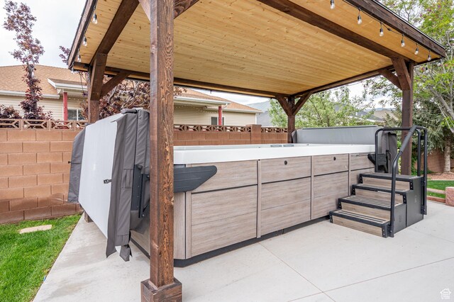 2271 W Crestview Cir, Cedar City, UT 84720 - fenced backyard with a patio