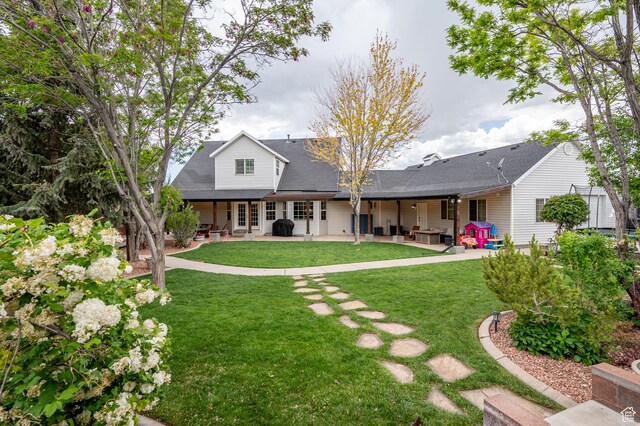 2271 W Crestview Cir, Cedar City, UT 84720 - back of house with a patio and a yard