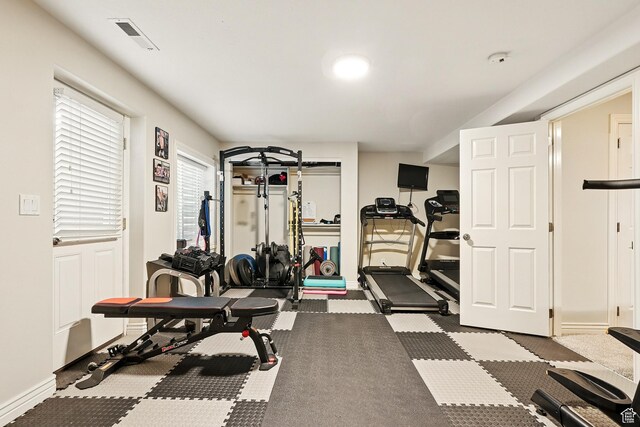 2271 W Crestview Cir, Cedar City, UT 84720 - exercise area with baseboards
