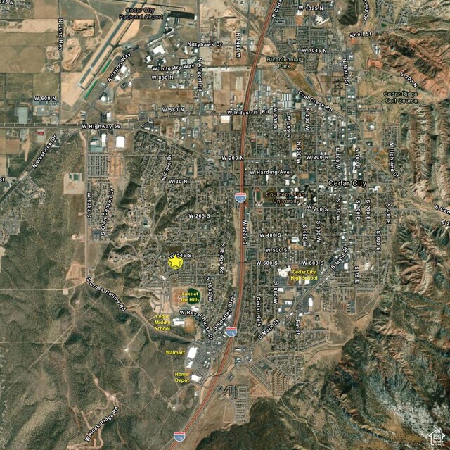 2271 W Crestview Cir, Cedar City, UT 84720 - aerial overview of property's location