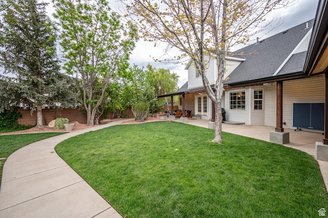 2271 W Crestview Cir, Cedar City, UT 84720 - view of yard with a patio area