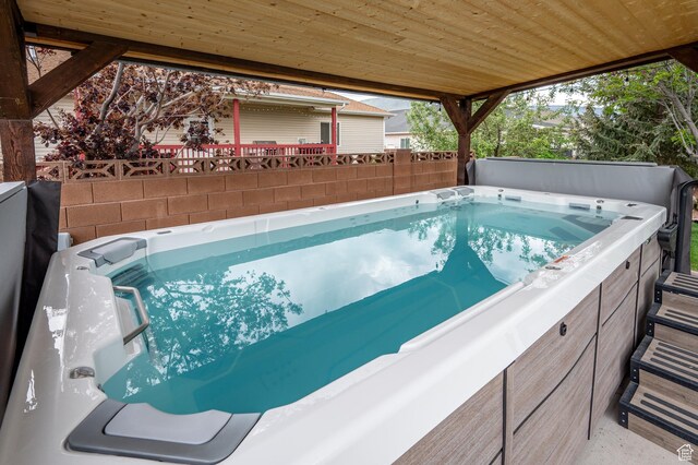 2271 W Crestview Cir, Cedar City, UT 84720 - view of pool with a hot tub