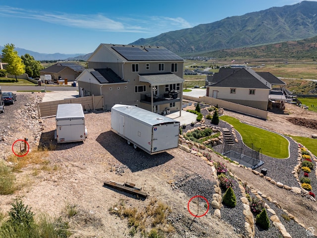 1353 Sageberry Dr, Santaquin, UT 84655 - view from above of property featuring a mountainous background