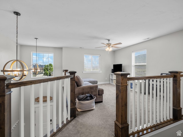 1353 Sageberry Dr, Santaquin, UT 84655 - carpeted bedroom featuring a chandelier and multiple windows