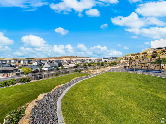 1353 Sageberry Dr, Santaquin, UT 84655 - view of green lawn with a residential view