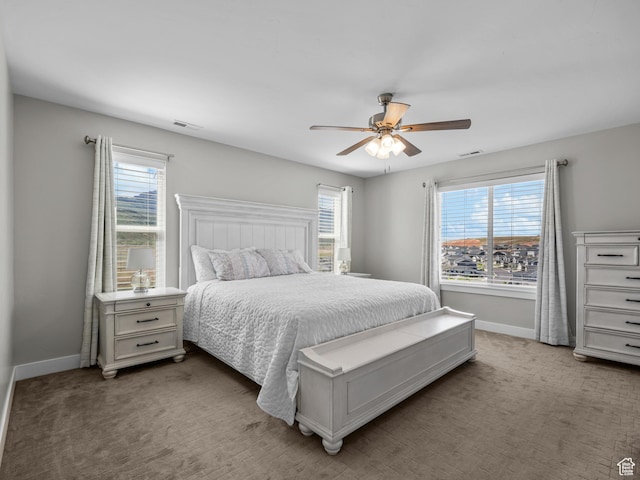 1353 Sageberry Dr, Santaquin, UT 84655 - carpeted bedroom with baseboards and a ceiling fan