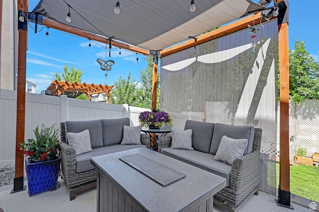 12473 S Desert Mesa Dr, Herriman, UT 84096 - fenced backyard with an outdoor hangout area