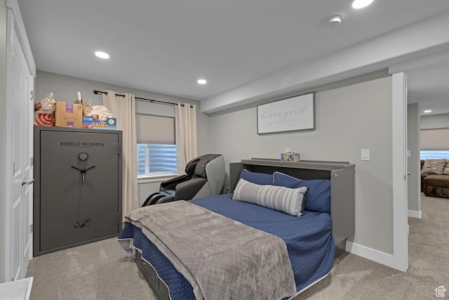 12473 S Desert Mesa Dr, Herriman, UT 84096 - bedroom with carpet floors, recessed lighting, and baseboards