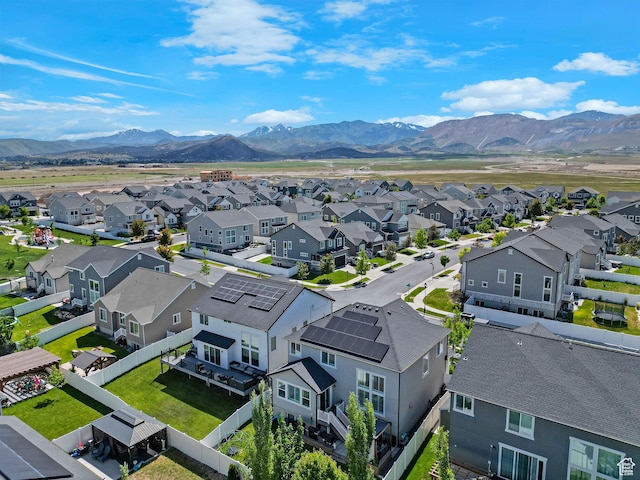 12473 S Desert Mesa Dr, Herriman, UT 84096 - aerial view of residential area with a mountainous background