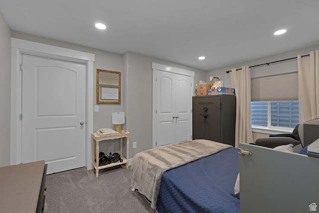 12473 S Desert Mesa Dr, Herriman, UT 84096 - carpeted bedroom featuring recessed lighting and a closet