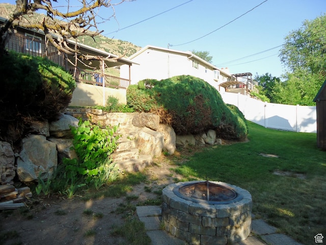 783 N Highland Blvd, Brigham City, UT 84302 - view of yard with a fire pit