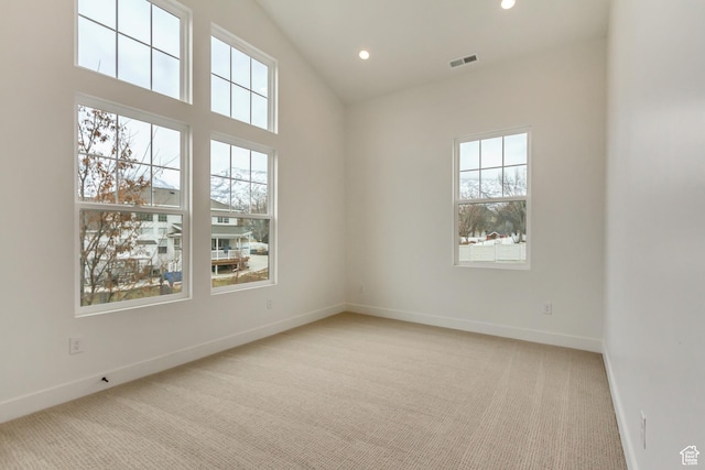 322 W Songbird Ln N Unit 24, Lindon, UT 84042 - spare room with baseboards, carpet, and recessed lighting
