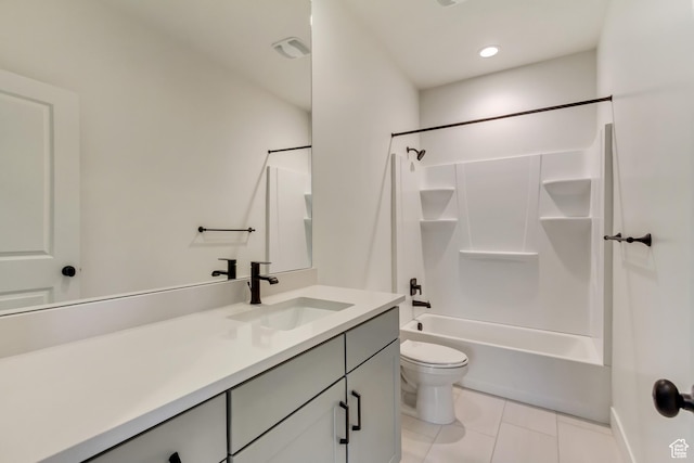 322 W Songbird Ln N Unit 24, Lindon, UT 84042 - full bath with vanity, toilet, tile patterned flooring, and tub / shower combination