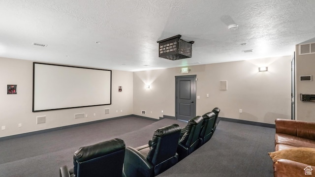 1029 Independence, Provo, UT 84604 - home theater with baseboards, a textured ceiling, and carpet