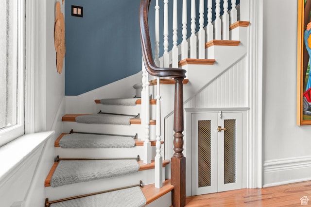 237 E 4th Ave N, Salt Lake City, UT 84103 - stairs with wood finished floors