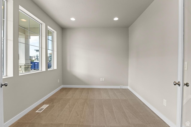 11839 S Harvest Gold Way, Riverton, UT 84065 - empty room featuring carpet floors, recessed lighting, and baseboards