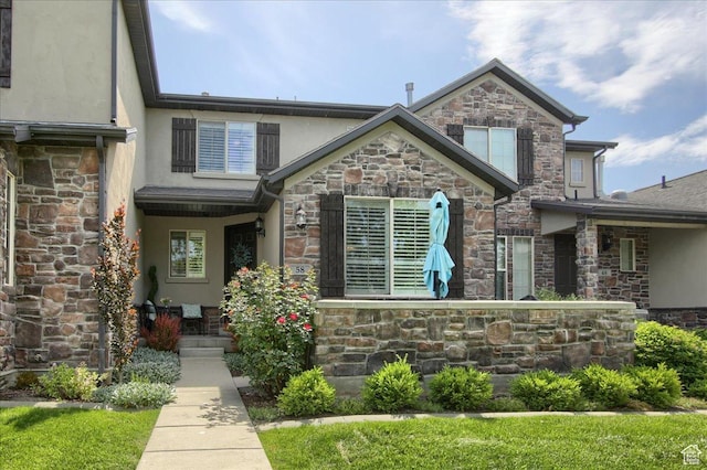 58 N 285 W, Centerville, UT 84014 - view of front of house with stone siding and stucco siding