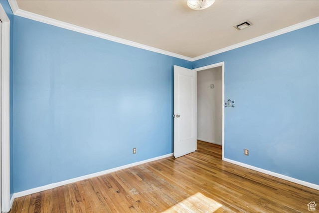5424 S 850 E, South Ogden, UT 84405 - empty room featuring baseboards, wood finished floors, and ornamental molding