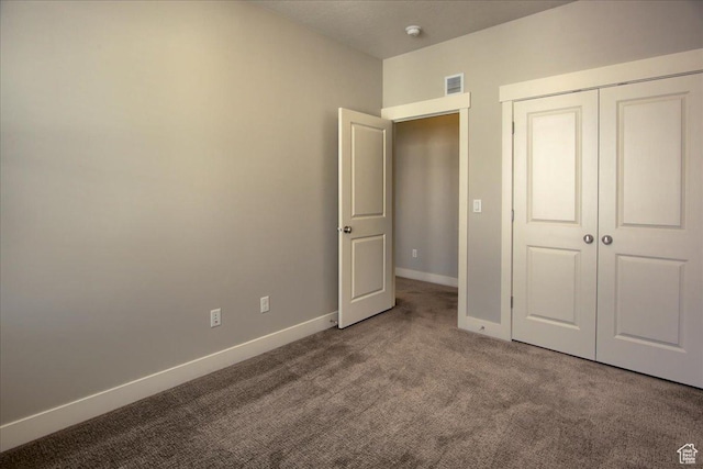 4508 W Kestrel Ridge Rd, South Jordan, UT 84009 - unfurnished bedroom featuring carpet, baseboards, and a closet