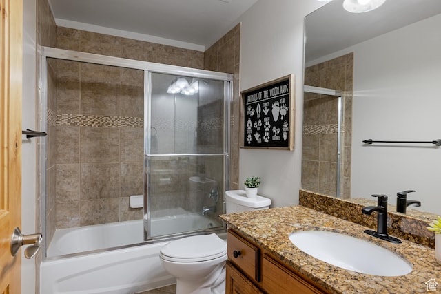 5519 Lillehammer Ln Unit 1307, Park City, UT 84098 - bathroom featuring vanity, toilet, and bath / shower combo with glass door