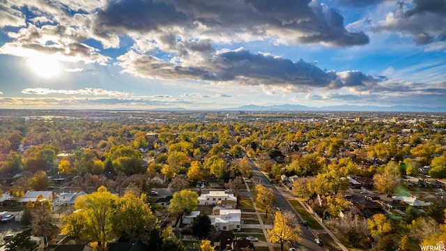 1167 29th St, Ogden, UT 84403 - aerial view of property's location featuring nearby suburban area and a mountain backdrop