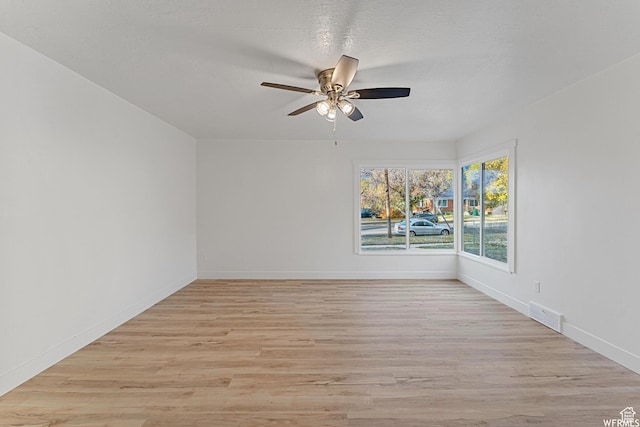 1167 29th St, Ogden, UT 84403 - empty room with ceiling fan, light wood-style floors, and baseboards