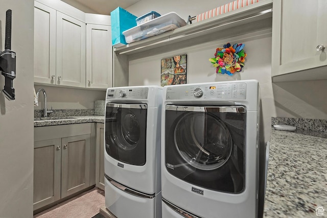 3428 Westview Trl, Park City, UT 84098 - laundry area featuring washer and dryer and cabinet space