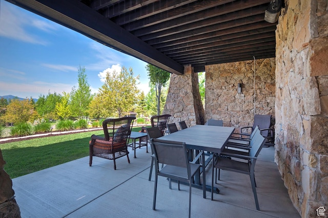 3428 Westview Trl, Park City, UT 84098 - view of patio / terrace with outdoor dining area