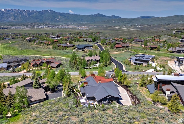3428 Westview Trl, Park City, UT 84098 - aerial overview of property's location with nearby suburban area and a mountainous background