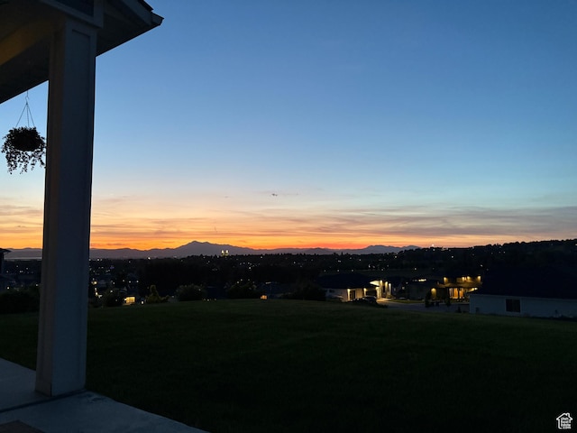 611 E 400 N, Providence, UT 84332 - view of grassy yard featuring a mountain view