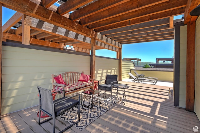 1370 Center Dr Unit 17, Kimball Junction, UT 84098 - view of patio with a pergola