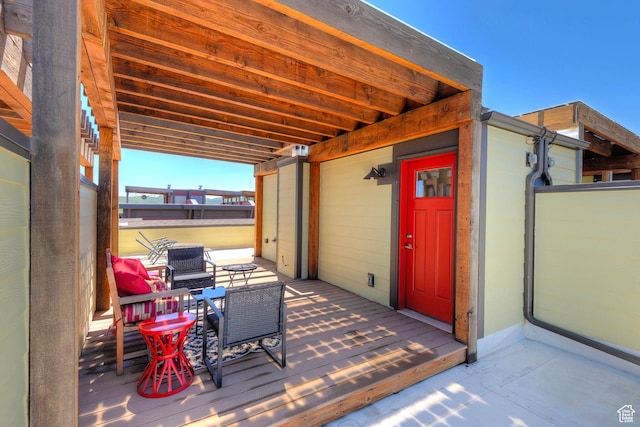 1370 Center Dr Unit 17, Kimball Junction, UT 84098 - view of wooden terrace