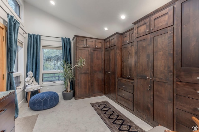 2126 Twilight Ct, Park City, UT 84060 - interior space with lofted ceiling and light carpet