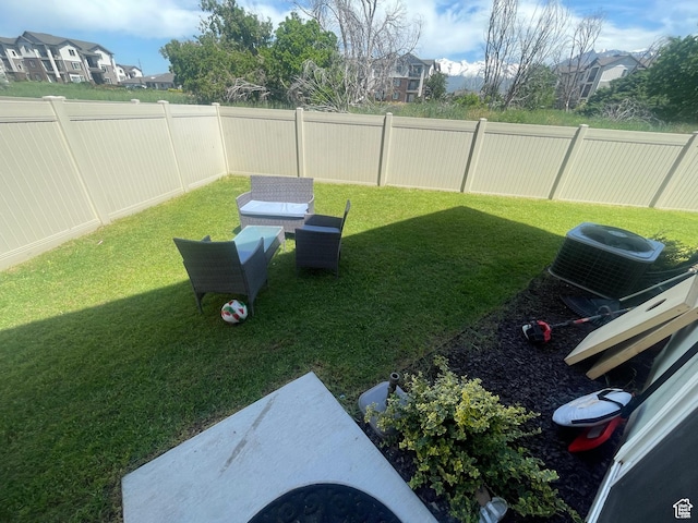 723 E 380 S, American Fork, UT 84003 - view of yard featuring central AC unit and a residential view