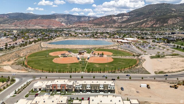 899 S Lincoln Ave Unit 3, Cedar City, UT 84720 - aerial view of property's location with a water and mountain view and nearby suburban area