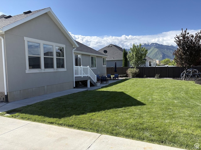 239 N 2400 E, Spanish Fork, UT 84660 - view of yard with a patio area and a mountain view