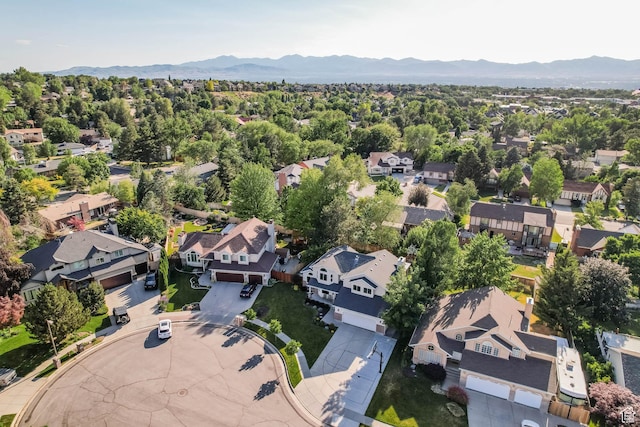 9574 S Equestrian Park Cir, Sandy, UT 84092 - aerial perspective of suburban area featuring mountains