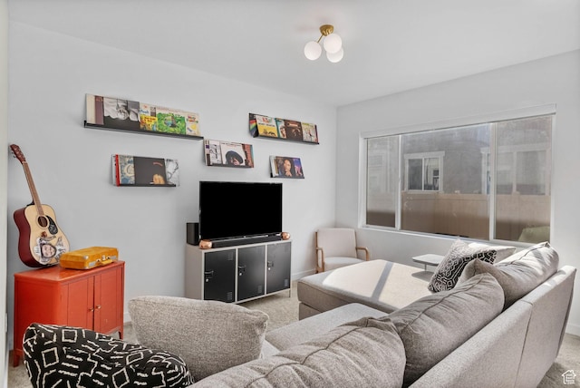 15223 S Wild Horse Way, Bluffdale, UT 84065 - living room featuring carpet and baseboards