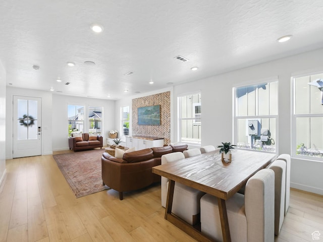 6034 W Sparrow View Dr, South Jordan, UT 84009 - living room with light wood-style flooring, baseboards, and recessed lighting