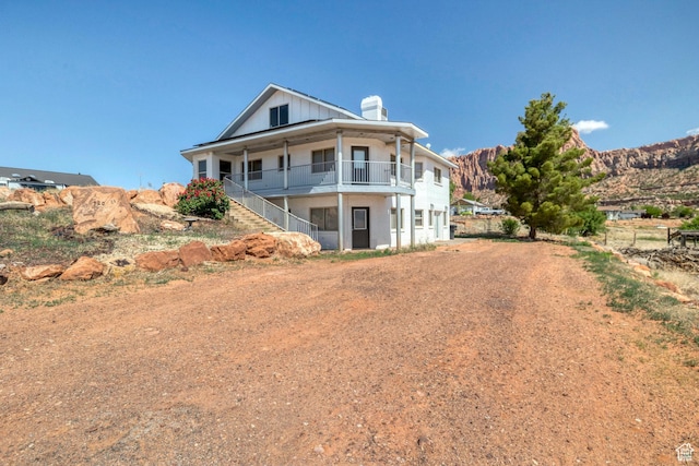 740 W Uzona Ave, Hildale, UT 84784 - back of property with stairs and a chimney