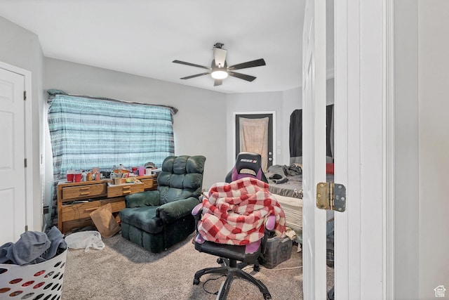 740 W Uzona Ave, Hildale, UT 84784 - office with carpet flooring and ceiling fan