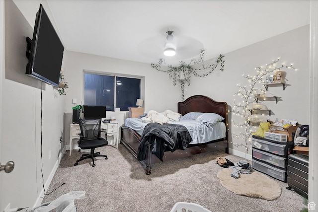 740 W Uzona Ave, Hildale, UT 84784 - bedroom featuring carpet, baseboards, and a ceiling fan