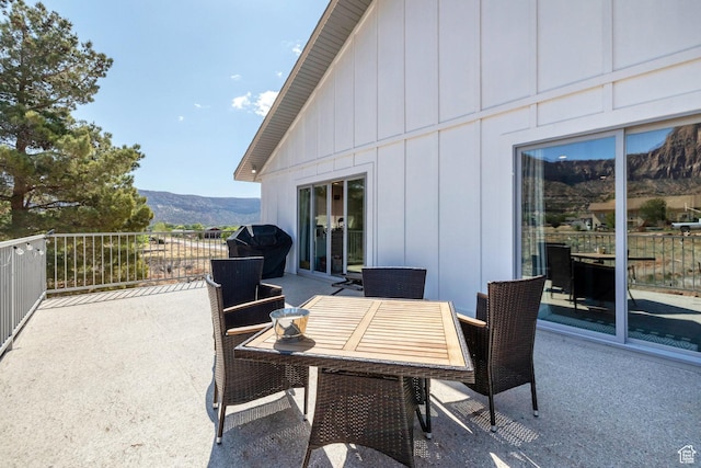 740 W Uzona Ave, Hildale, UT 84784 - view of patio with a mountain view, area for grilling, and outdoor dining area