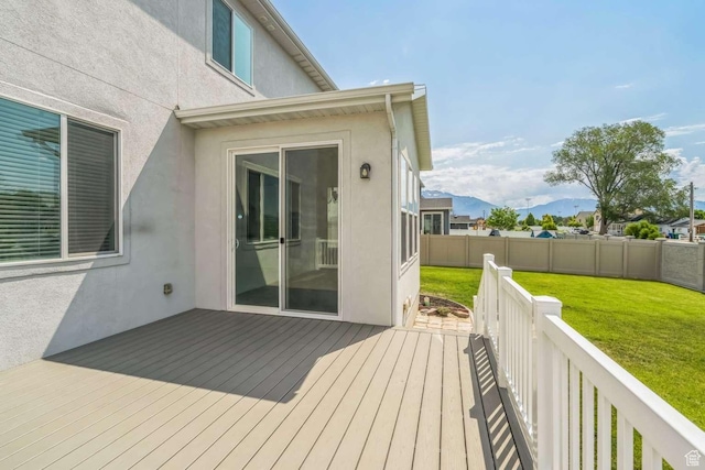 2199 W 650 S, Lehi, UT 84043 - deck featuring a mountain view