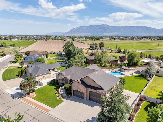 2632 S 2975 W, West Haven, UT 84401 - drone / aerial view of mountains and a pool