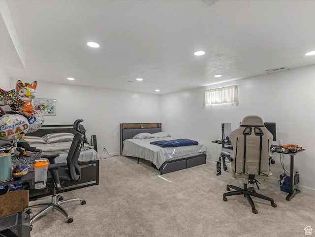 3951 S 875 E Unit 25, Ogden, UT 84403 - bedroom featuring recessed lighting, carpet flooring, and baseboards